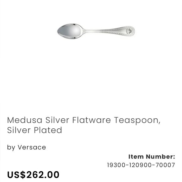 Versace Medusa silver Cutlery 7-Piece Set - Picture 6 of 12